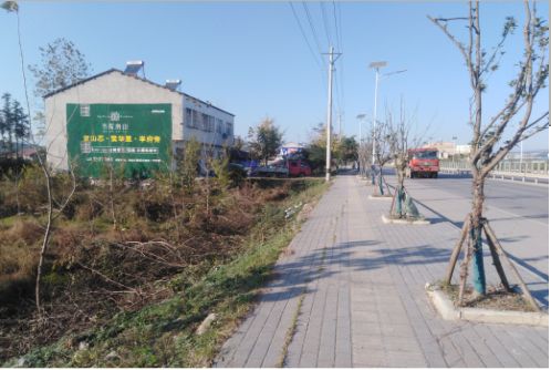 郑州书山南院墙体广告