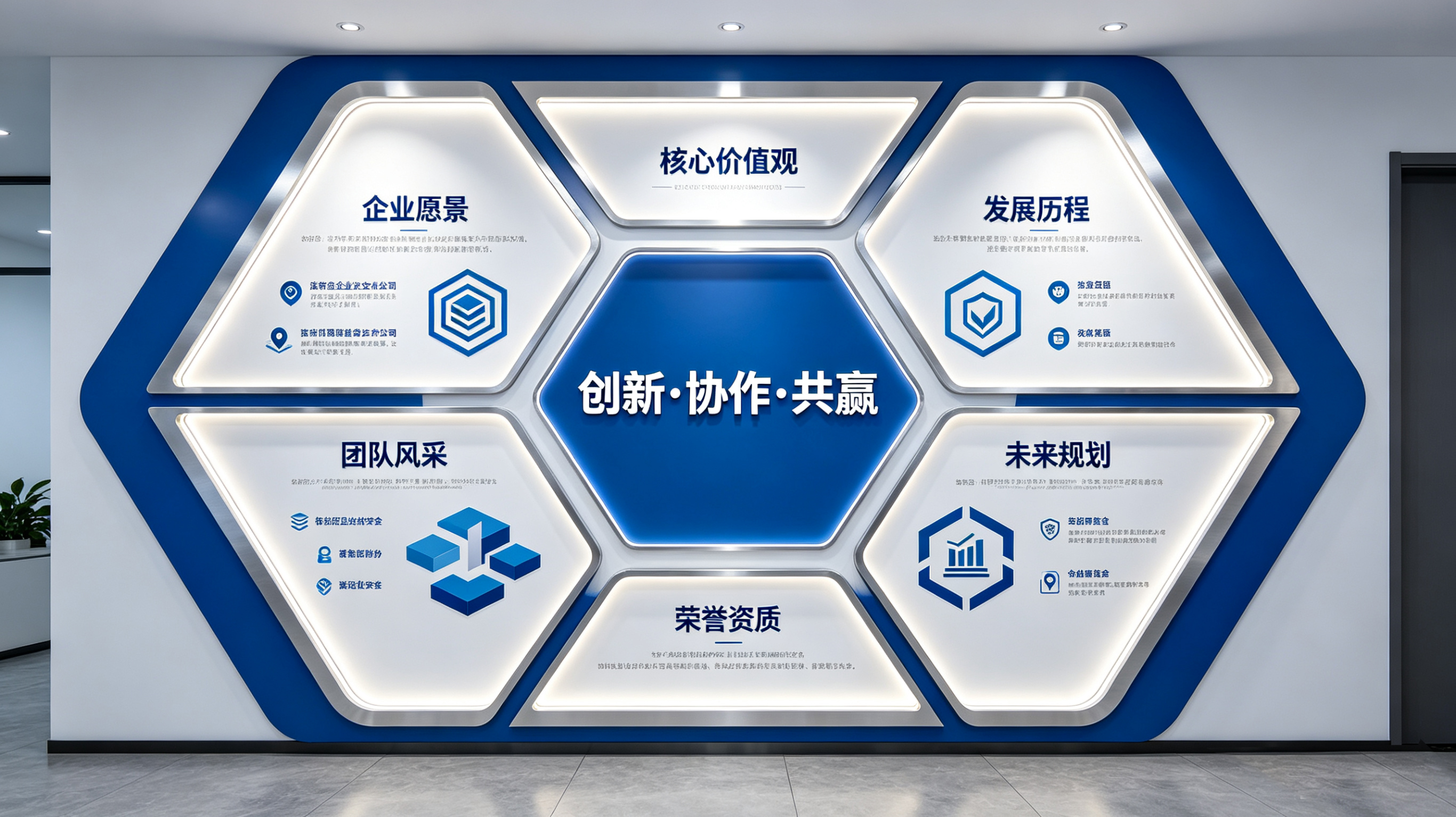 郑州企业文化墙六边形避坑指南（新手常犯5个错误）